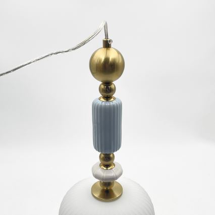 Suspension sur câble ROYAL 1xE27/15W/230V doré/blanc