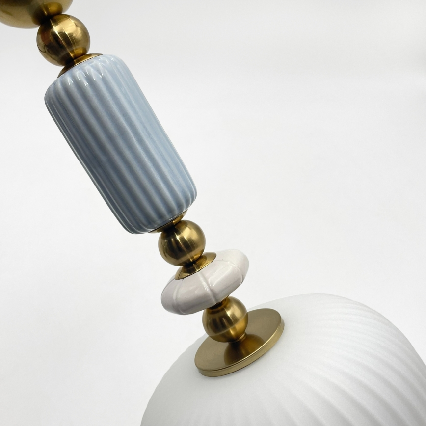 Suspension sur câble ROYAL 1xE27/15W/230V doré/blanc