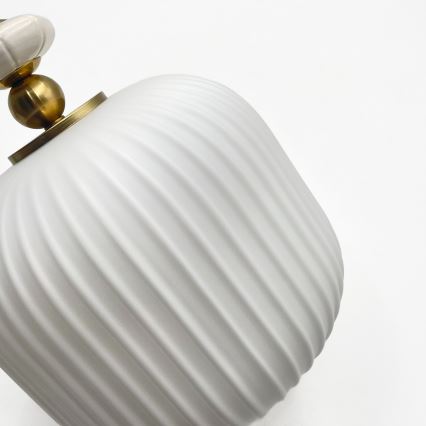 Suspension sur câble ROYAL 1xE27/15W/230V doré/blanc