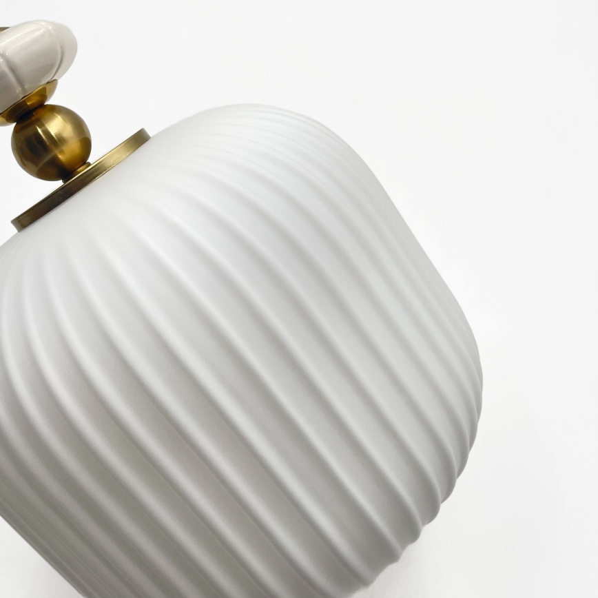 Suspension sur câble ROYAL 1xE27/15W/230V doré/blanc