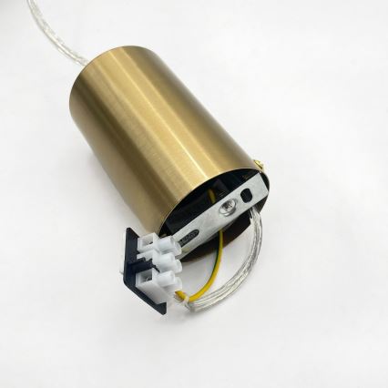 Suspension sur câble ROYAL 1xE27/15W/230V doré/blanc