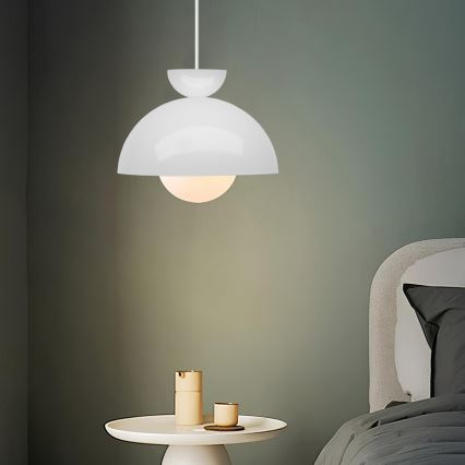 Suspension sur câble SALVA 1xE27/15W/230V blanche