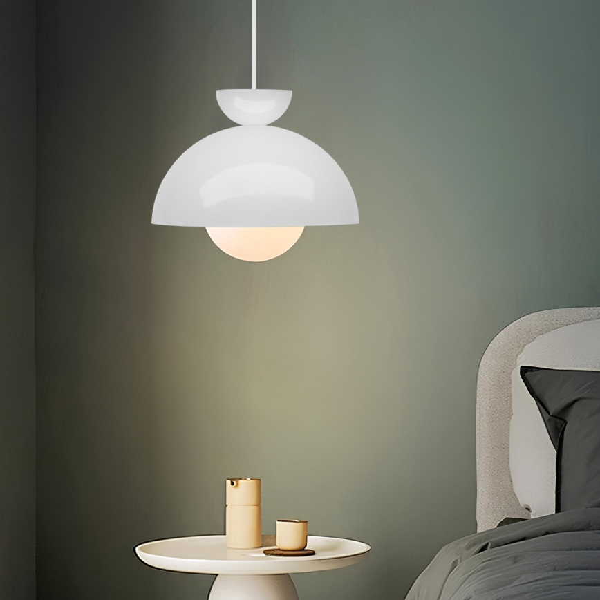 Suspension sur câble SALVA 1xE27/15W/230V blanche