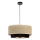 Suspension sur câble SARTA 1xE27/60W/230V Ø 45 cm noir/jute