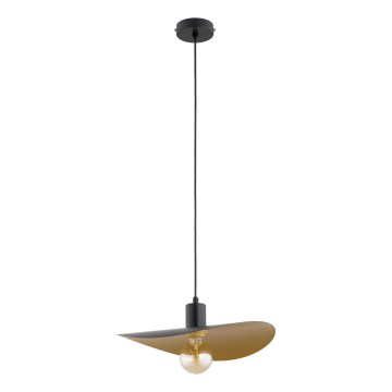 Suspension sur câble SAVANA 1xE27/15W/230V Ø 30 cm noir/doré