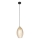 Suspension sur câble SEBO 1xE27/15W/230V, noir / beige fumé