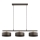 Suspension sur câble SELIA 3xE27/15W/230V marron