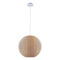 Suspension sur câble SENSAI 1xE27/20W/230V Ø 40 cm beige