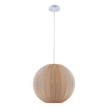 Suspension sur câble SENSAI 1xE27/20W/230V Ø 40 cm beige