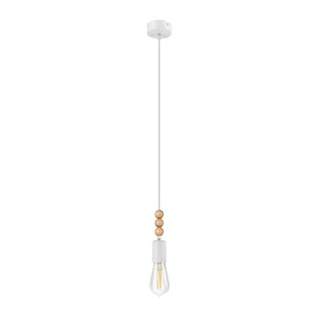 Suspension sur câble SIMON 1xE27/60W/230V hêtre