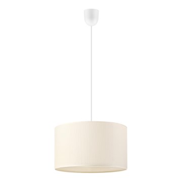 Suspension sur câble SIRJA PLISADO 1xE27/15W/230V Ø 35 cm crème