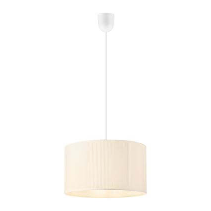 Suspension sur câble SIRJA PLISADO 1xE27/15W/230V Ø 35 cm crème