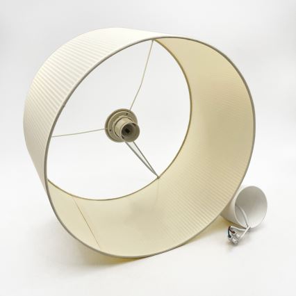Suspension sur câble SIRJA PLISADO 1xE27/15W/230V Ø 35 cm crème