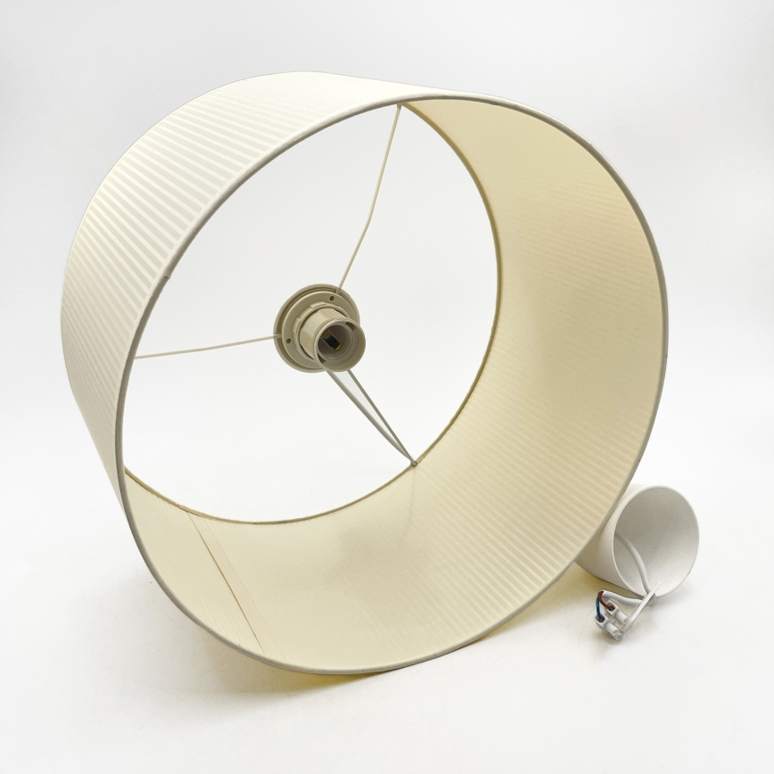 Suspension sur câble SIRJA PLISADO 1xE27/15W/230V Ø 35 cm crème