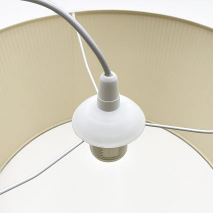 Suspension sur câble SIRJA PLISADO 1xE27/15W/230V Ø 35 cm crème