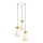 Suspension sur câble SIVANI 3xE27/40W/230V blanc/cuivre