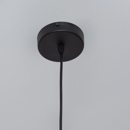 Suspension sur câble SOLANO 1xE27/15W/230V noir/chrome poli
