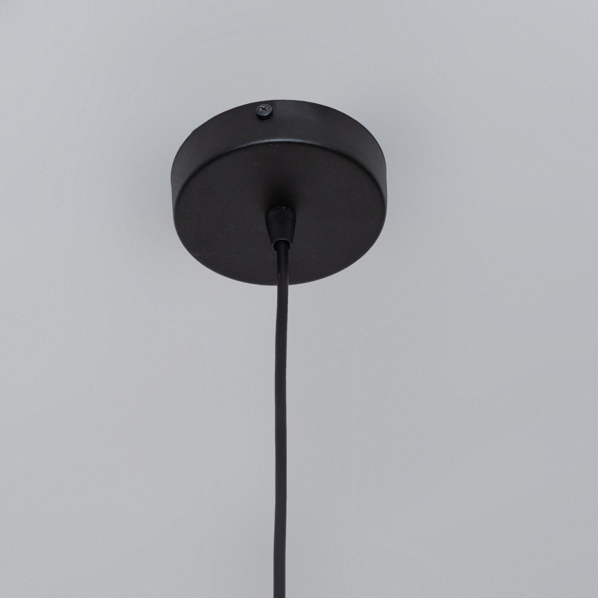 Suspension sur câble SOLANO 1xE27/15W/230V noir/chrome poli