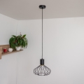 Suspension sur câble SOLANO 1xE27/15W/230V noir/doré