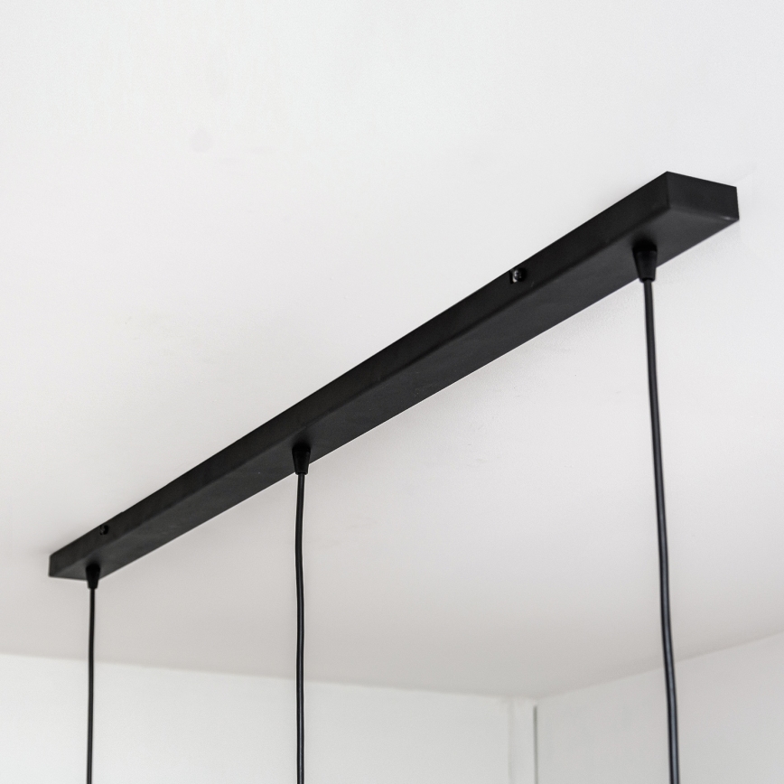 Suspension sur câble SOLANO 3xE27/15W/230V noir/doré