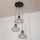 Suspension sur câble SOLANO 3xE27/15W/230V noir/doré