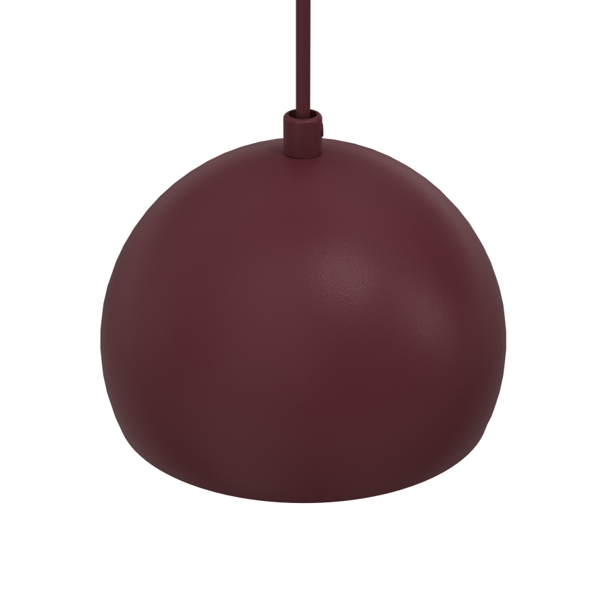 Suspension sur câble SOOL 1xE27/15W/230V Ø 15 cm bordeaux