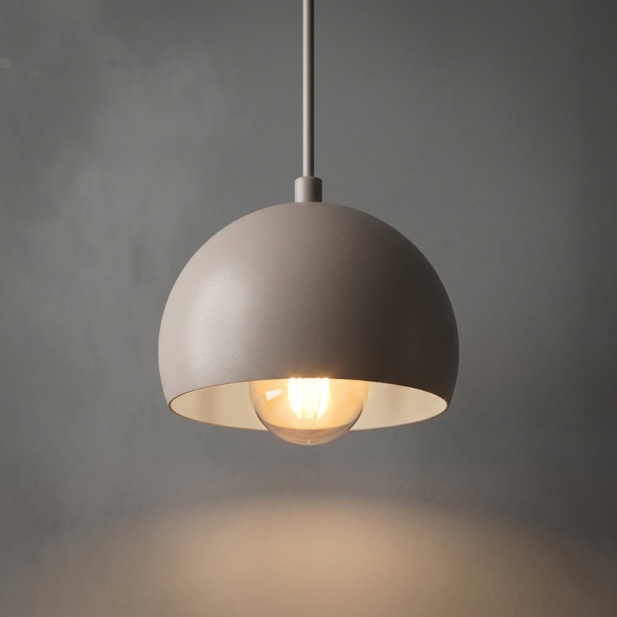 Suspension sur câble SOOL 1xE27/15W/230V Ø 15 cm crème