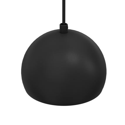 Suspension sur câble SOOL 1xE27/15W/230V Ø 15 cm noire