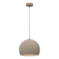 Suspension sur câble SOOL 1xE27/15W/230V Ø 27 cm beige