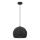 Suspension sur câble SOOL 1xE27/15W/230V Ø 27 cm noire
