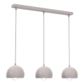 Suspension sur câble SOOL 3xE27/15W/230V crème