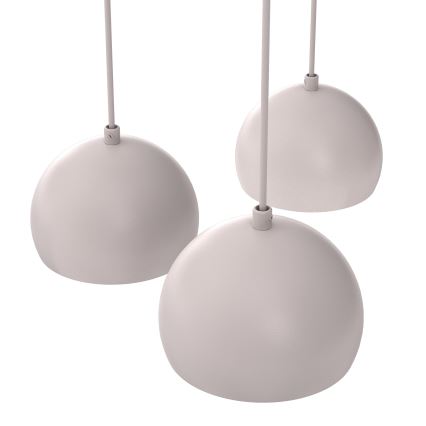 Suspension sur câble SOOL 5 x E27 / 15 W / 230 V, couleur crème