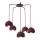 Suspension sur câble SOOL 5xE27/15W/230V bordeaux