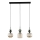 Suspension sur câble SOPHIA 3xE14/10W/230V noir/vert/beige fumé