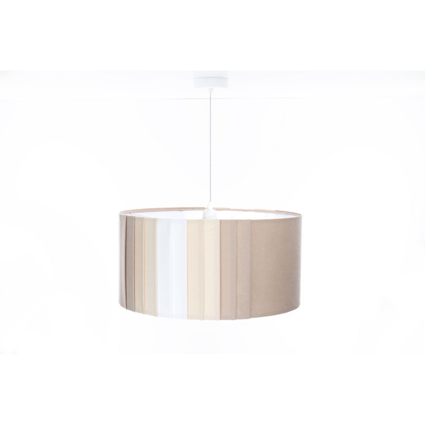 Suspension sur câble STRIPES 1xE27/60W/230V Ø 40 cm beige