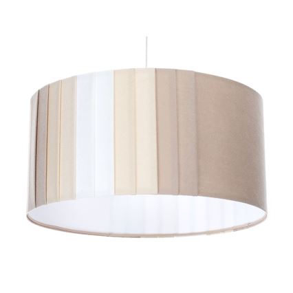 Suspension sur câble STRIPES 1xE27/60W/230V Ø 40 cm beige