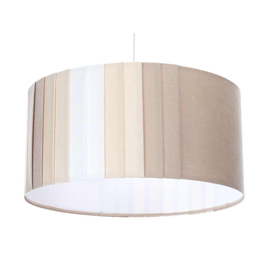 Suspension sur câble STRIPES 1xE27/60W/230V Ø 40 cm beige