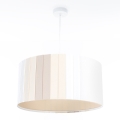 Suspension sur câble STRIPES 1xE27/60W/230V Ø 40 cm crème