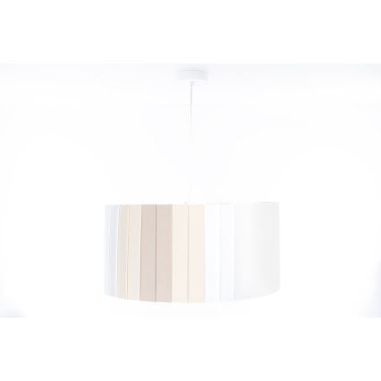 Suspension sur câble STRIPES 1xE27/60W/230V Ø 40 cm crème