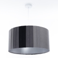 Suspension sur câble STRIPES, 1xE27/60W/230V, Ø 40 cm, gris