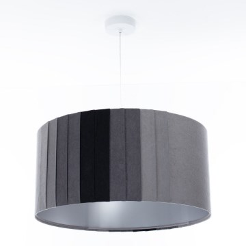 Suspension sur câble STRIPES, 1xE27/60W/230V, Ø 40 cm, gris
