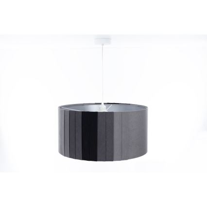 Suspension sur câble STRIPES, 1xE27/60W/230V, Ø 40 cm, gris