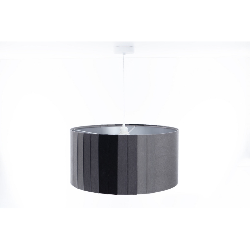 Suspension sur câble STRIPES, 1xE27/60W/230V, Ø 40 cm, gris