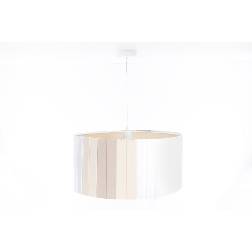 Suspension sur câble STRIPES 1xE27/60W/230V Ø 60 cm crème