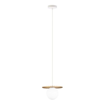 Suspension sur câble SUNPLISS 1xG9/10W/230V Ø 20 cm doré/crème