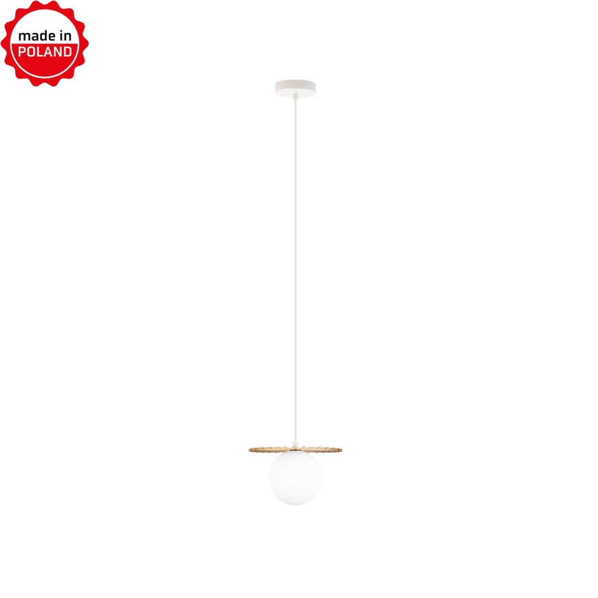 Suspension sur câble SUNPLISS 1xG9/10W/230V Ø 20 cm doré/crème