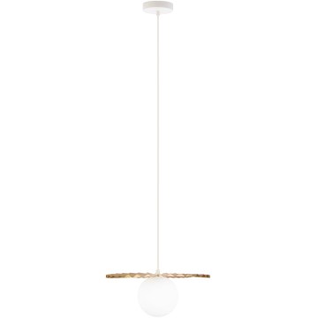 Suspension sur câble SUNPLISS 1xG9/10W/230V Ø 30 cm doré/crème