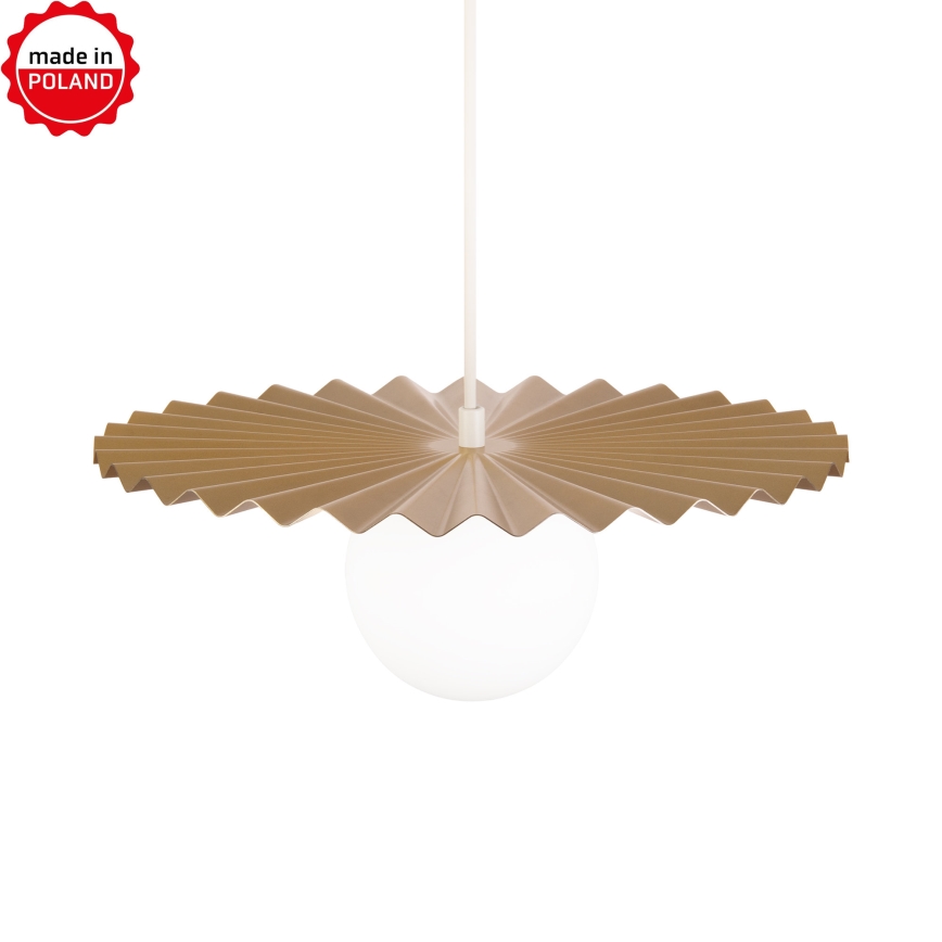 Suspension sur câble SUNPLISS 1xG9/10W/230V Ø 35 cm doré/crème