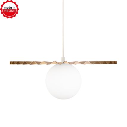 Suspension sur câble SUNPLISS 1xG9/10W/230V Ø 35 cm doré/crème