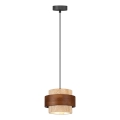 Suspension sur câble SUSAN 1xGX53/15W/230V, marron/beige